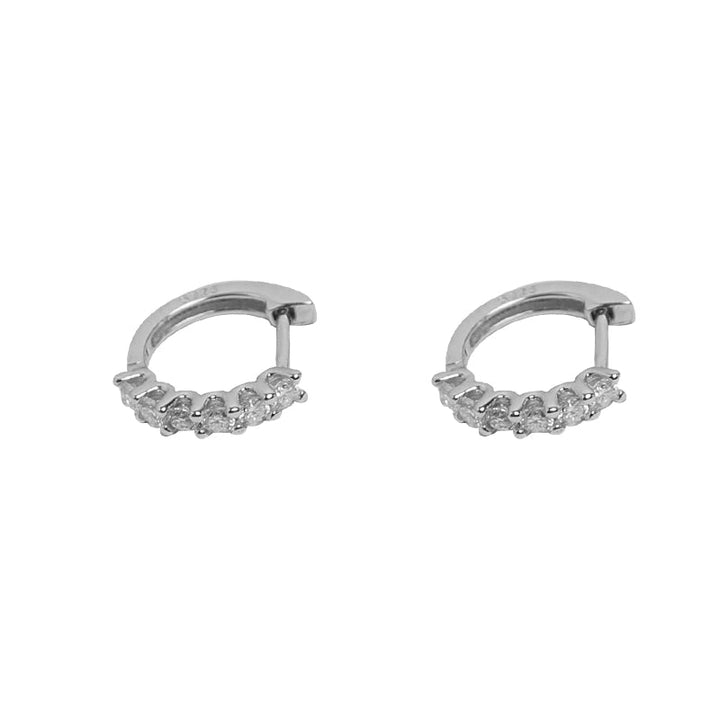 Moissanite Hoop Earrings