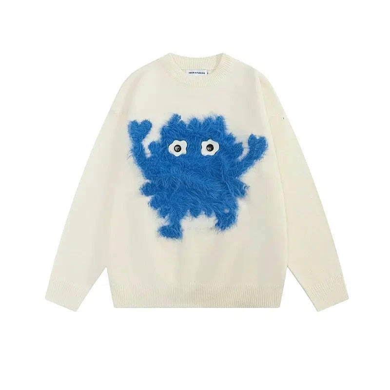 Monster Graphic Knit Sweater