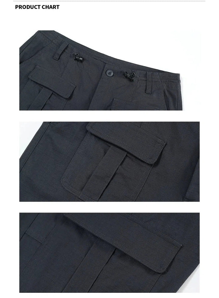 Multi-Pocket Utility Casual Pants