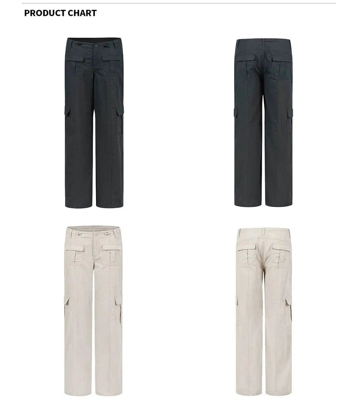 Multi-Pocket Utility Casual Pants