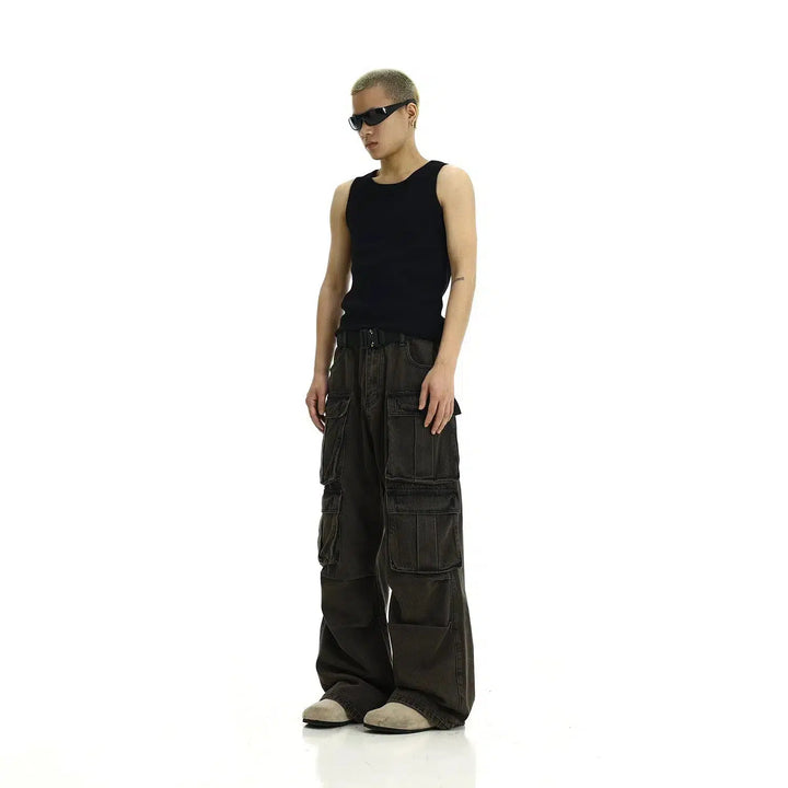 Multi-pocket Workwear Cargo Pants