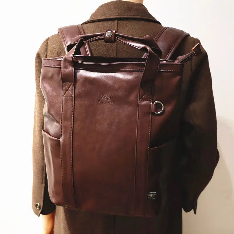 Multipurpose Leather Backpack