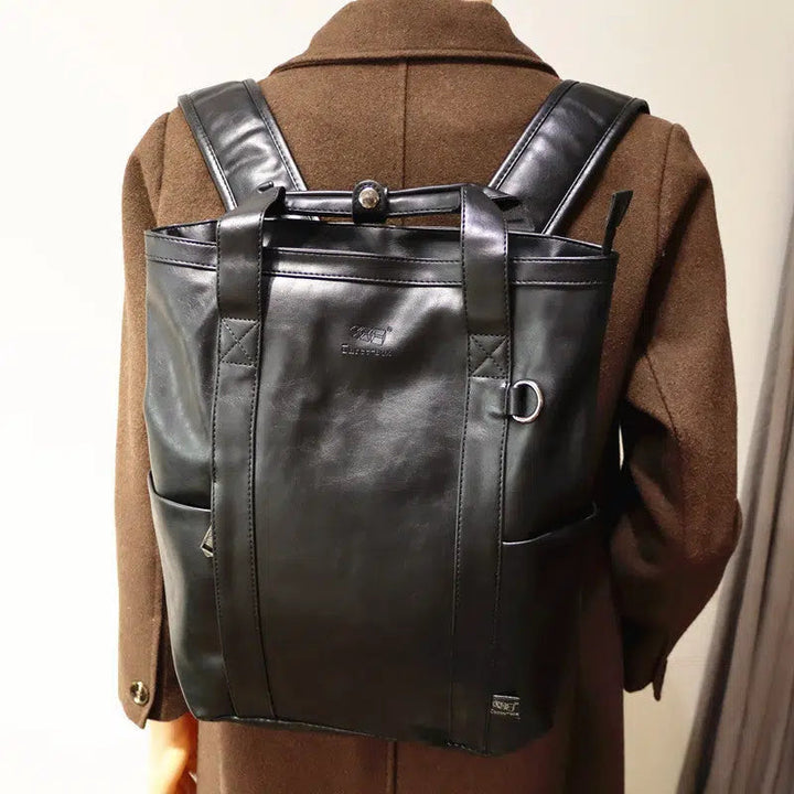 Multipurpose Leather Backpack