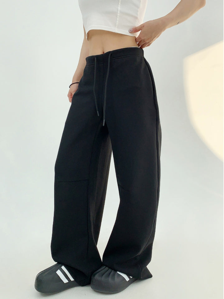 Minimalist Loose Wide-Leg Casual Pants