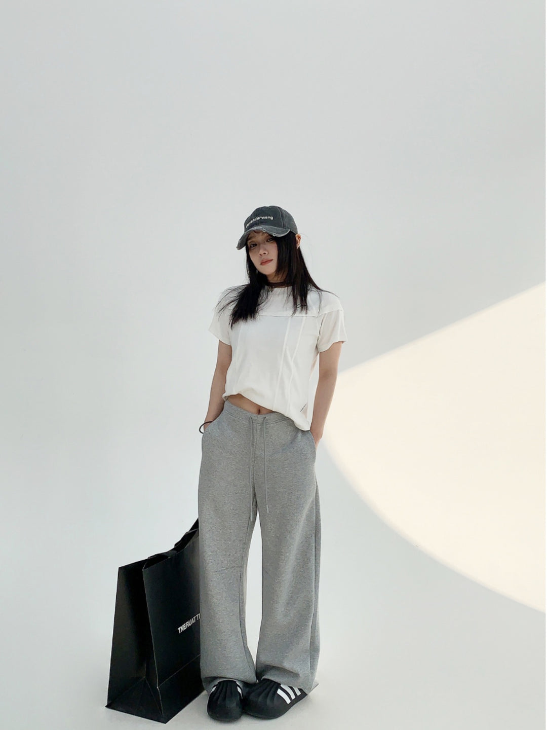 Minimalist Loose Wide-Leg Casual Pants