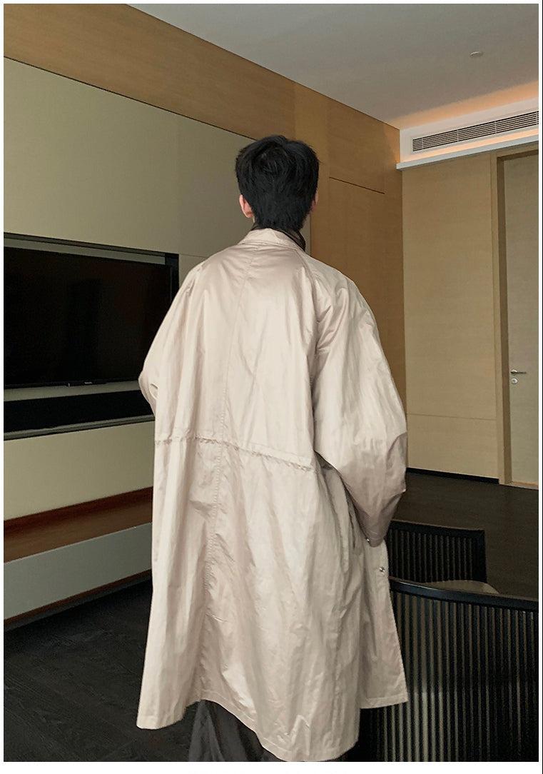 Oversize Windbreaker Long Trench Coat – The Korean Fashion