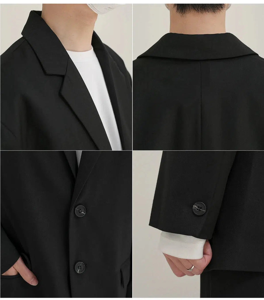 Oversized Basic Suit Blazer