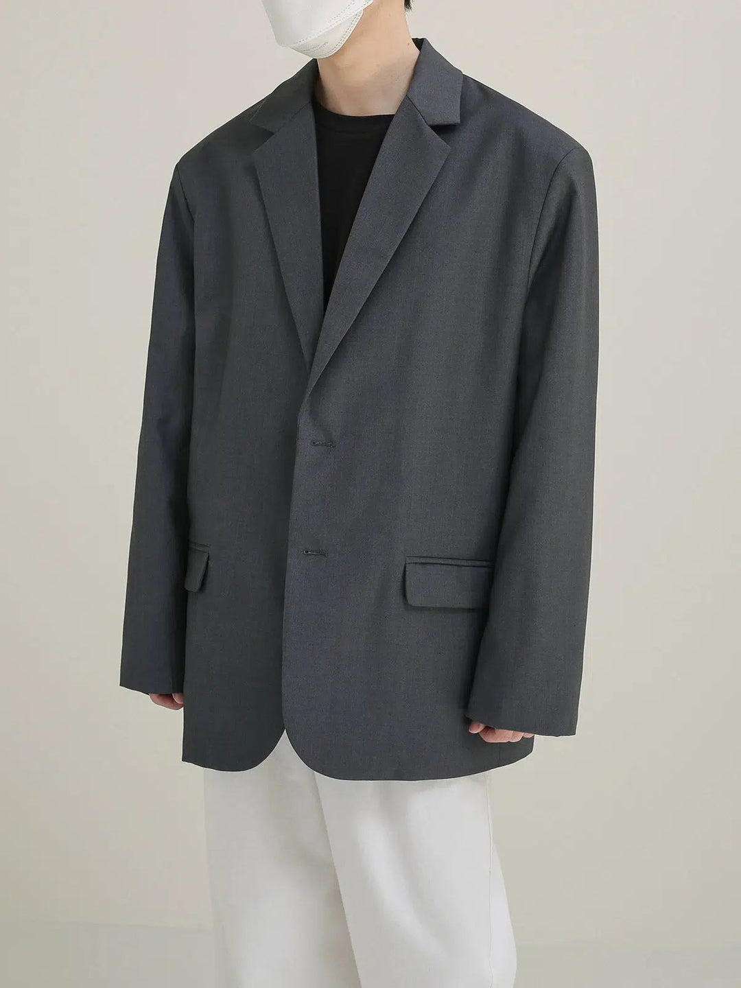 Oversized Basic Suit Blazer