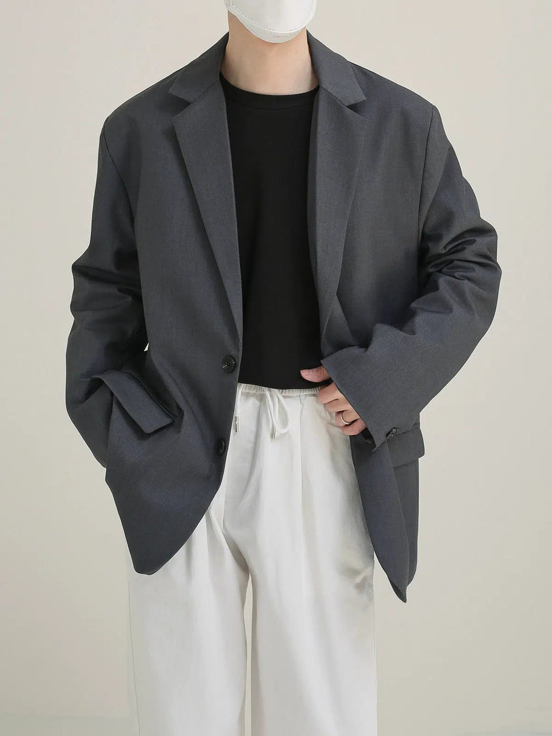 Oversized Basic Suit Blazer