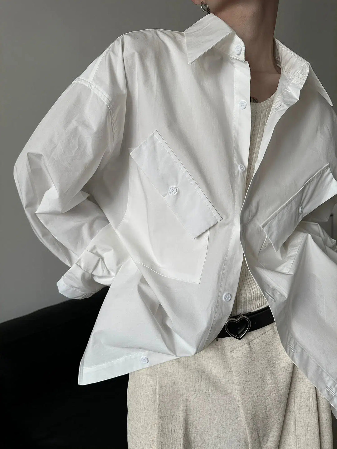 Oversized Big Pocket Shirt