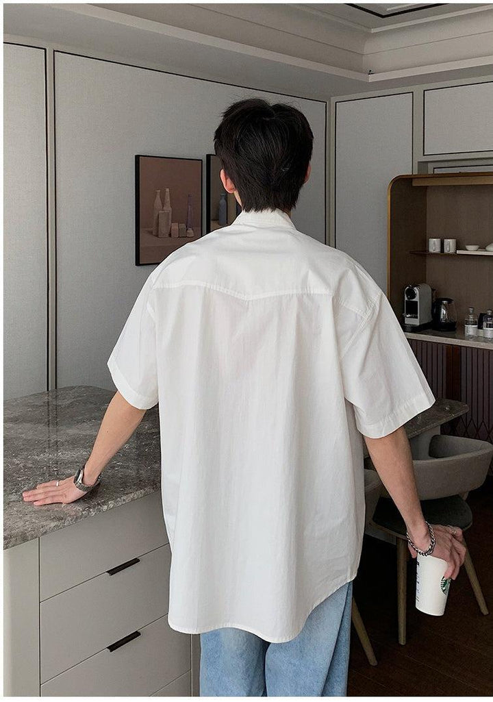 Oversized Casual Short Sleeve Shirt