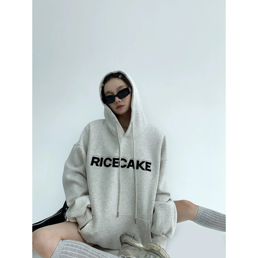 Oversized Embroidered Graphic Hoodie