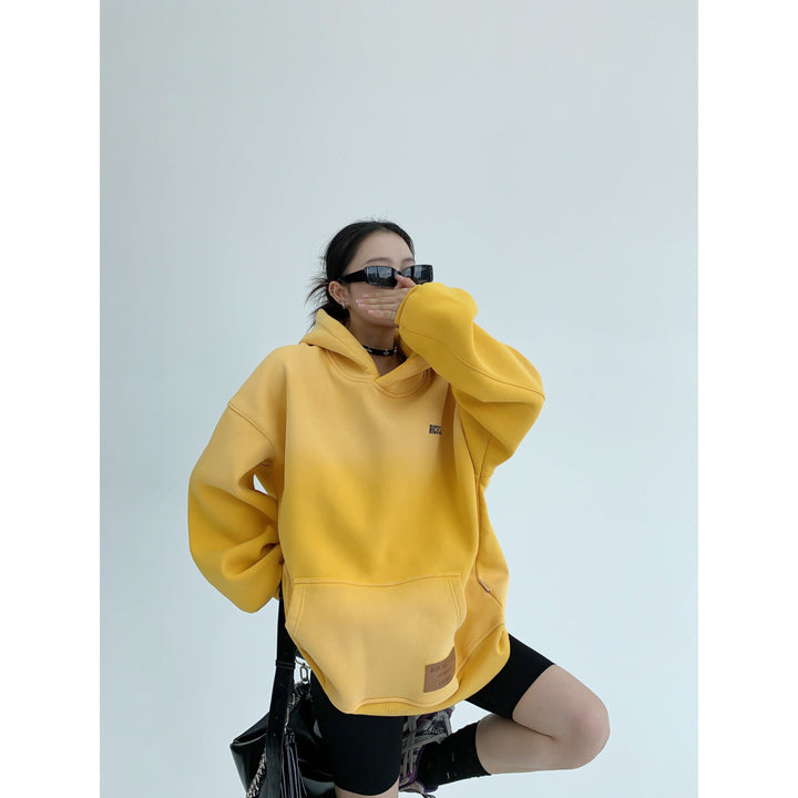 Gradient Oversized Front Pocket Hoodie