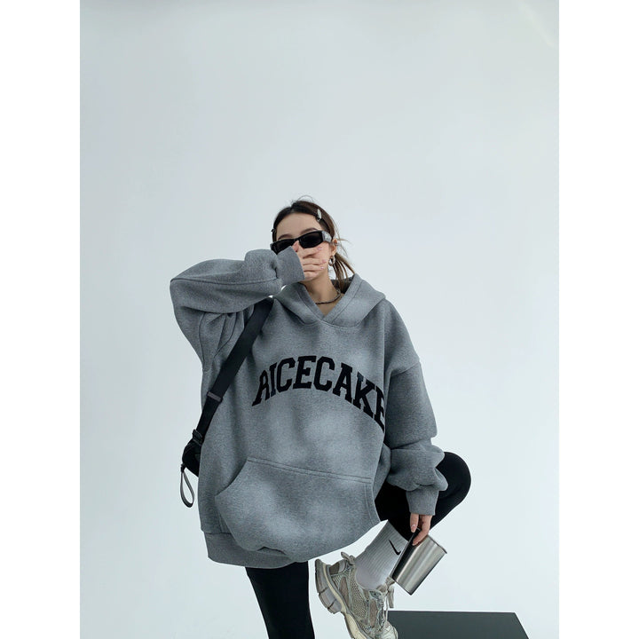 Oversized Print Graphic Hoodie