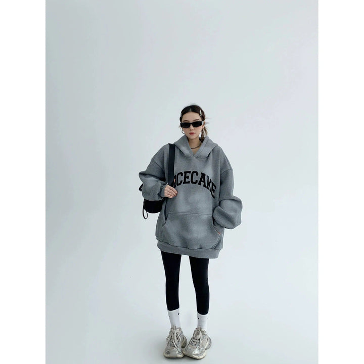 Oversized Print Graphic Hoodie