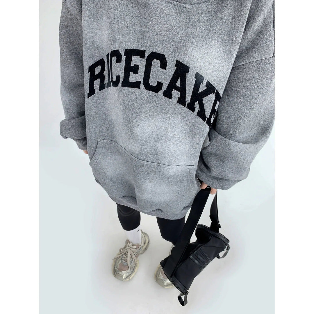 Oversized Print Graphic Hoodie