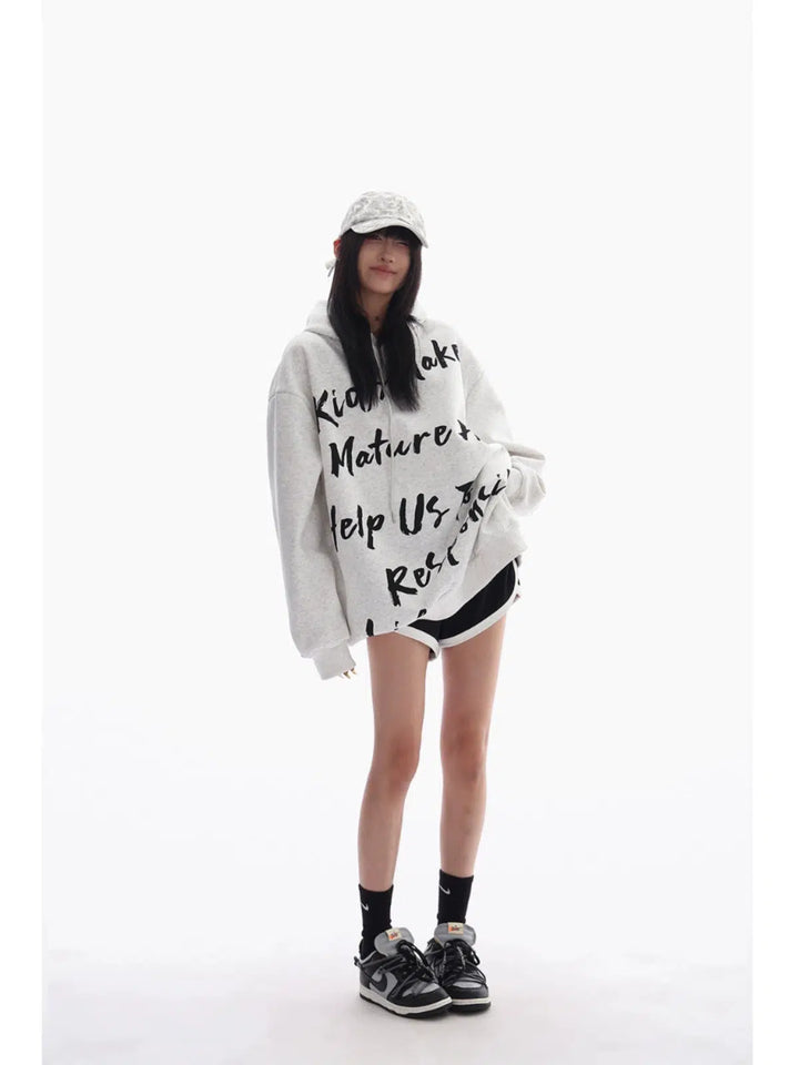 Oversized Graphic Hoodie