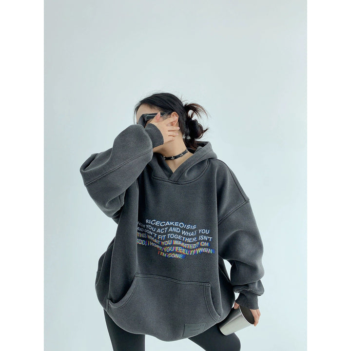 Oversized Graphic Pocket Hoodie