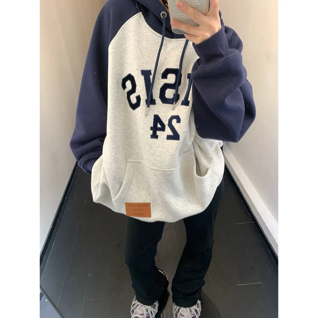 Oversized Graphic Pocket Hoodie