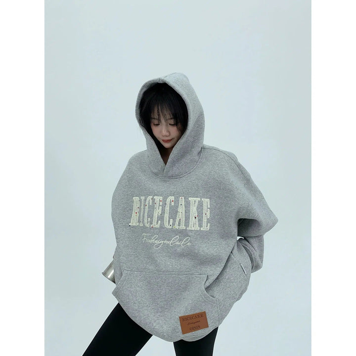 Oversized Graphic Pouch Pocket Hoodie