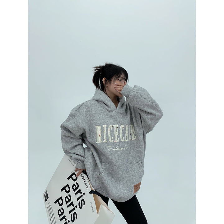 Oversized Graphic Pouch Pocket Hoodie