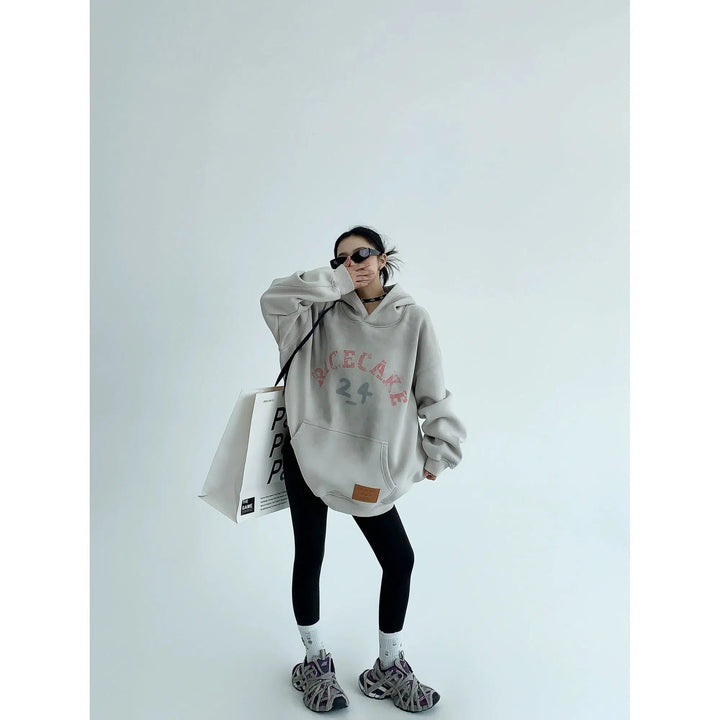 Oversized Graphic Pullover Hoodie