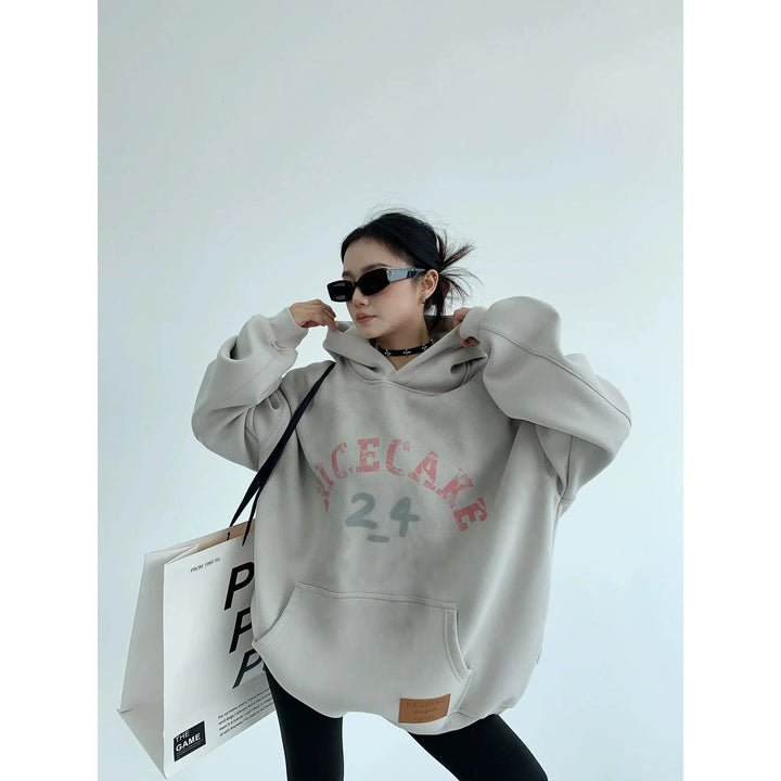 Oversized Graphic Pullover Hoodie