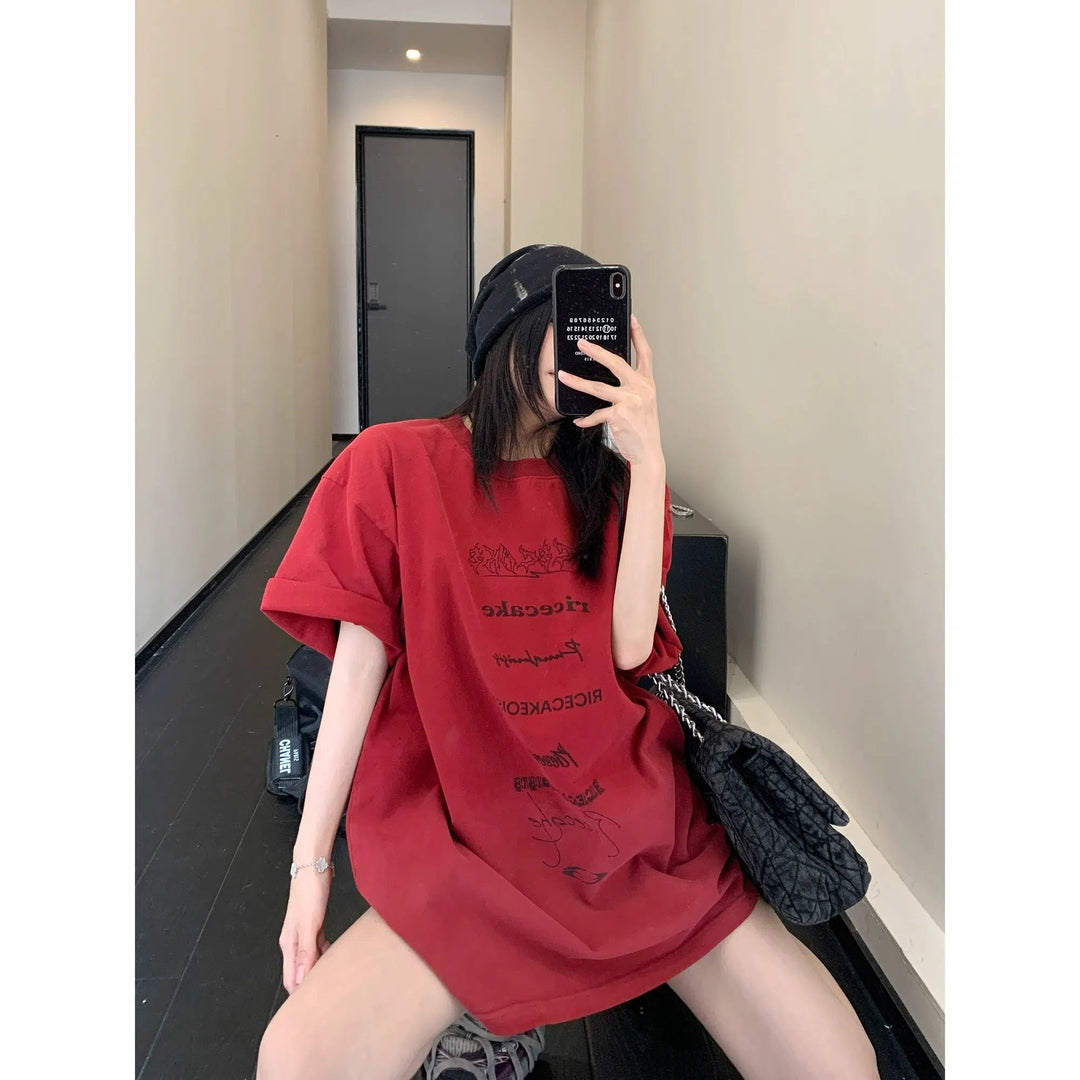 Oversized Graphic Short Sleeve T-Shirt