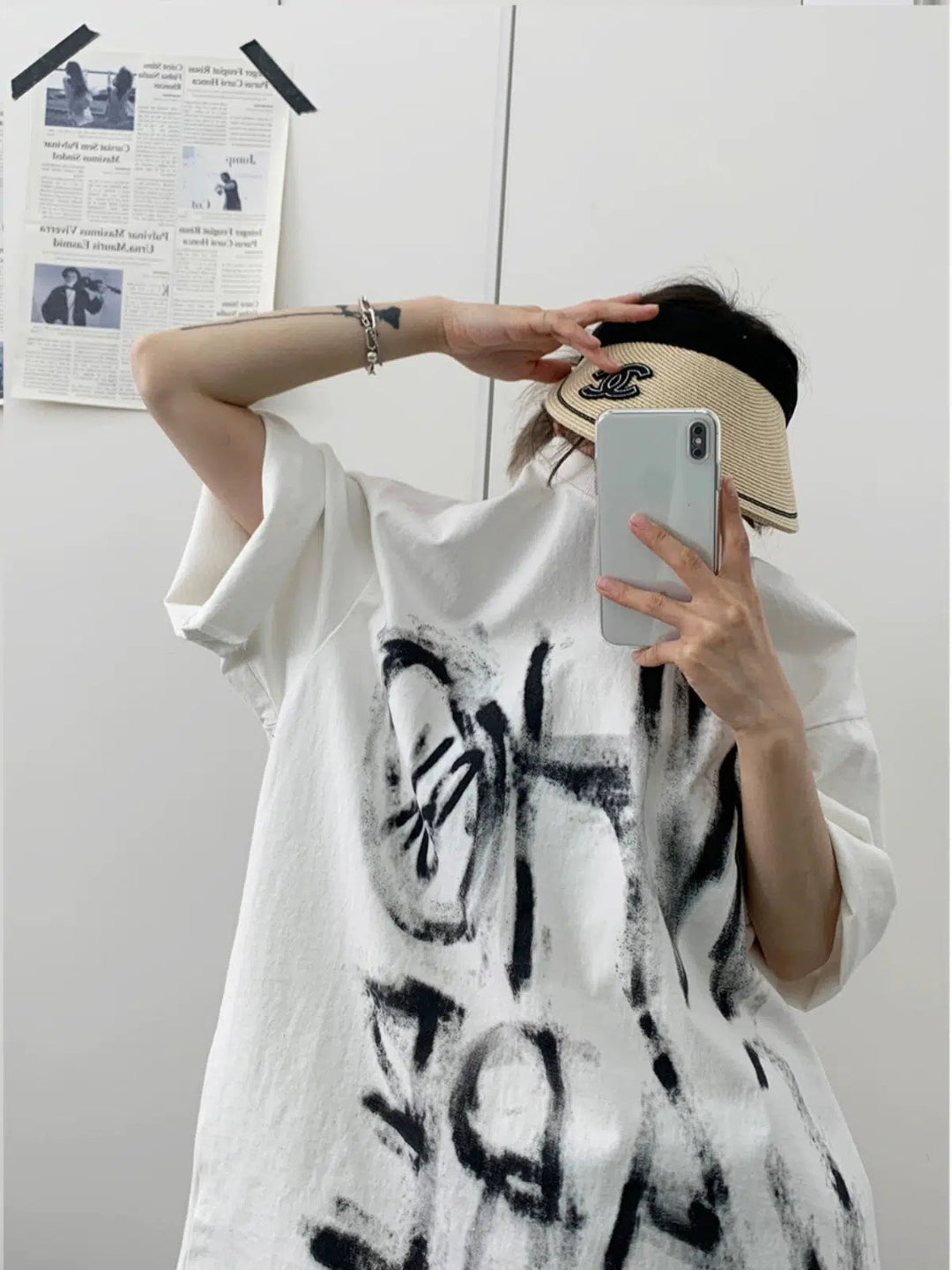 Oversized Printed Graphic T-Shirt