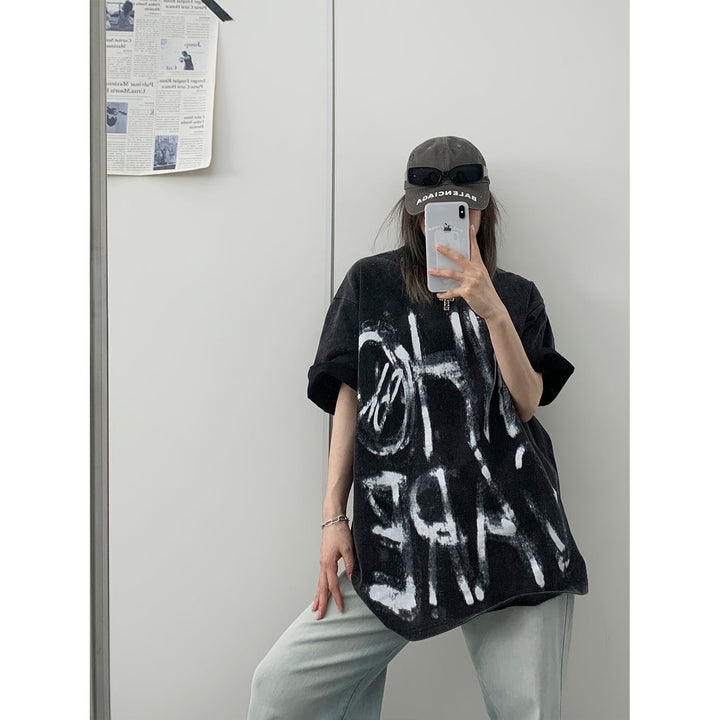 Oversized Printed Graphic T-Shirt