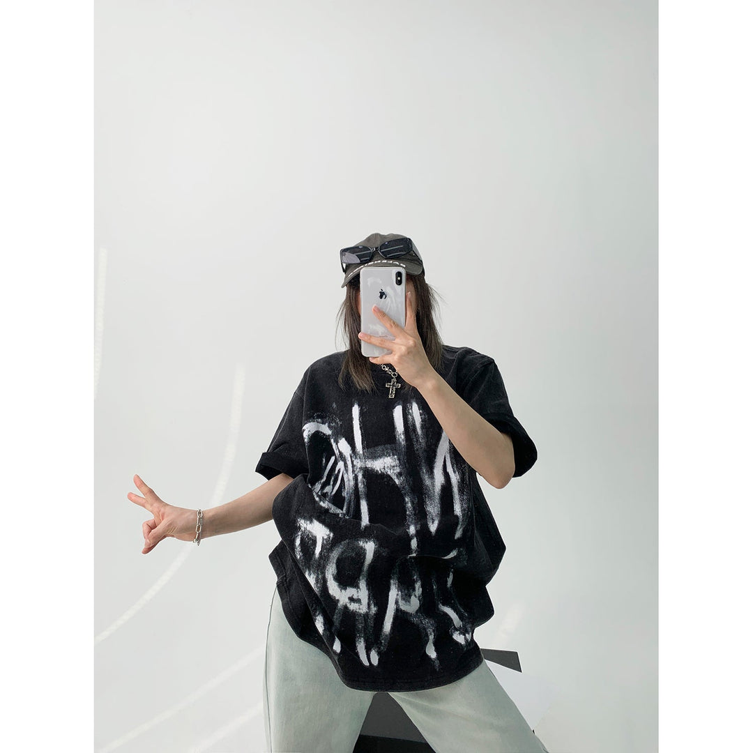 Oversized Printed Graphic T-Shirt