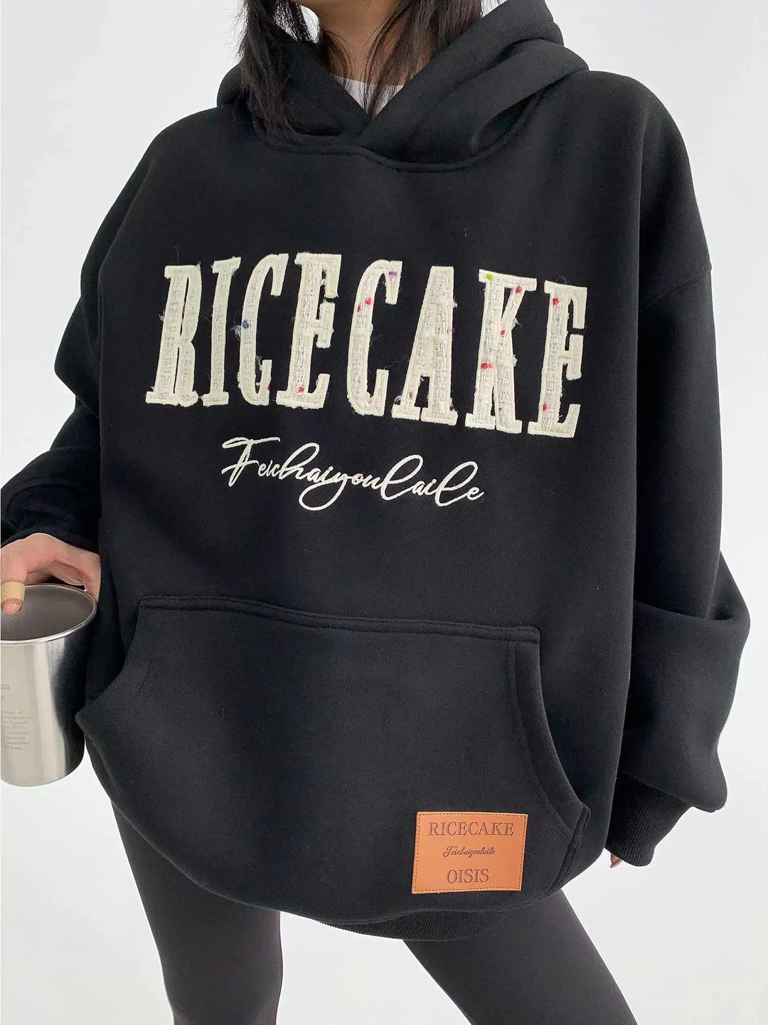 Front Pocket Design Oversized Hoodie