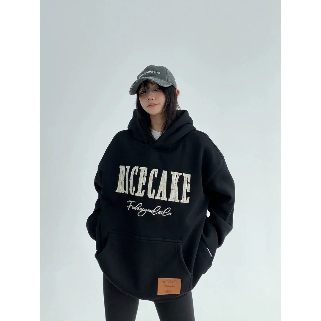 Front Pocket Design Oversized Hoodie