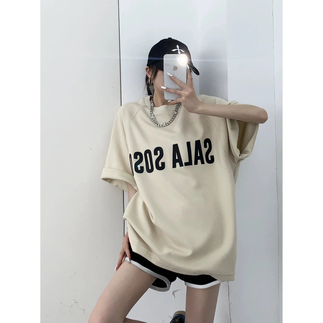 Oversized Letter Graphic T-shirt