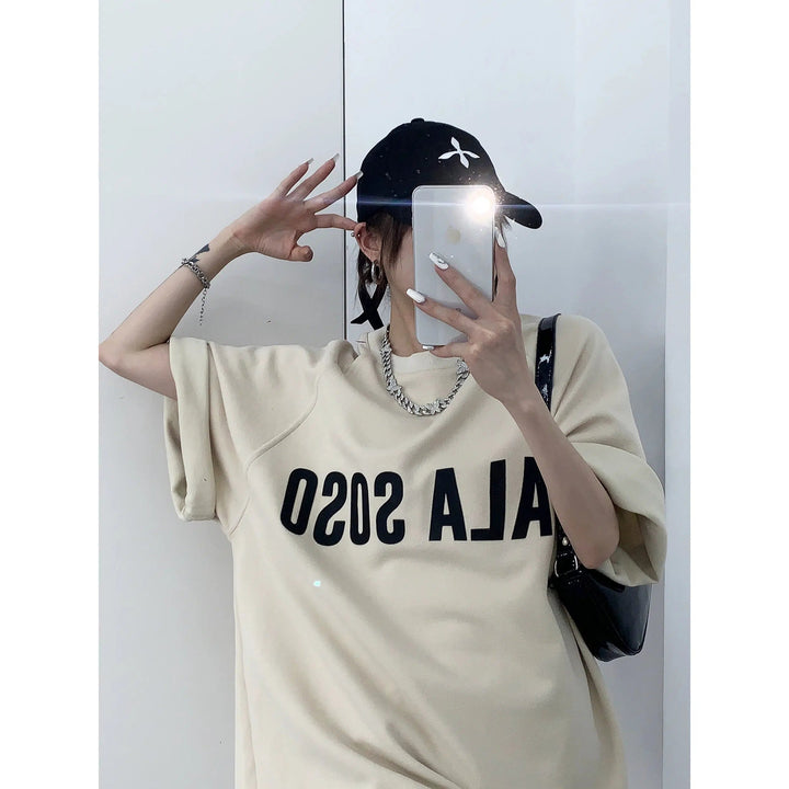 Oversized Letter Graphic T-shirt