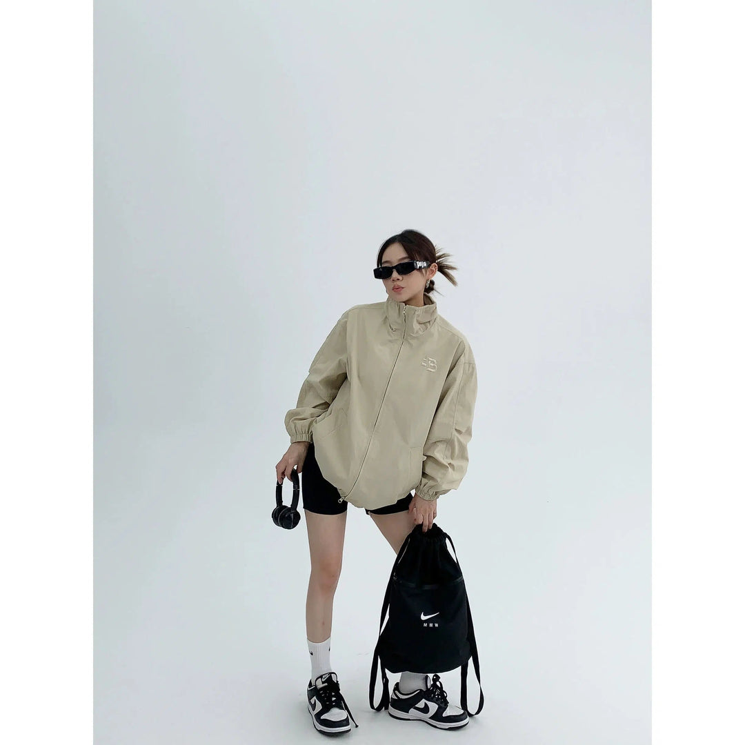 Oversized Lightweight Windbreaker Coat