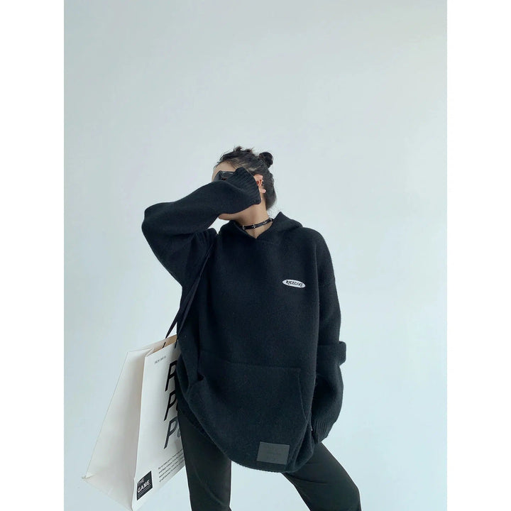 Oversized Pocket Hooded Sweatshirt