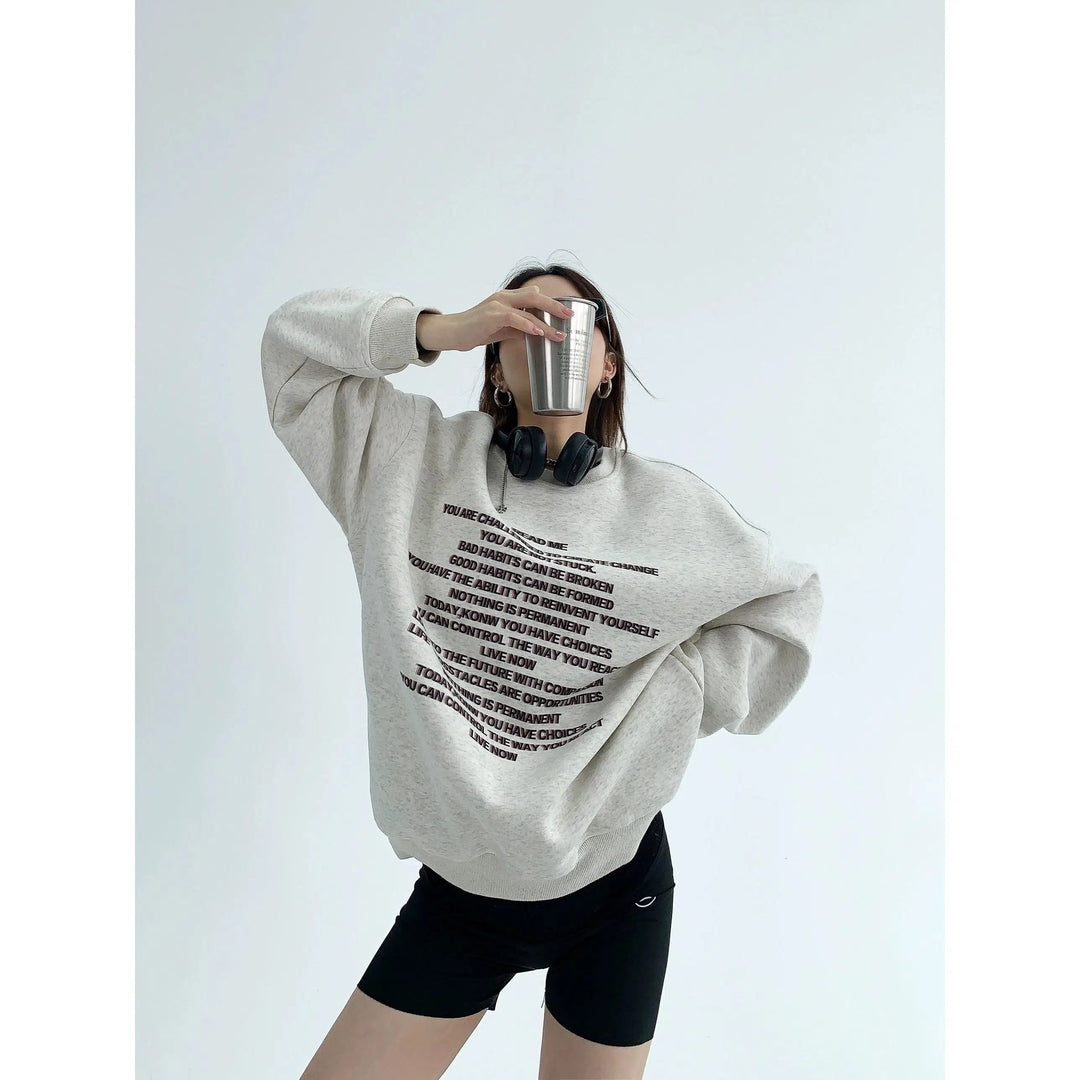 Oversized Printed Hoodie