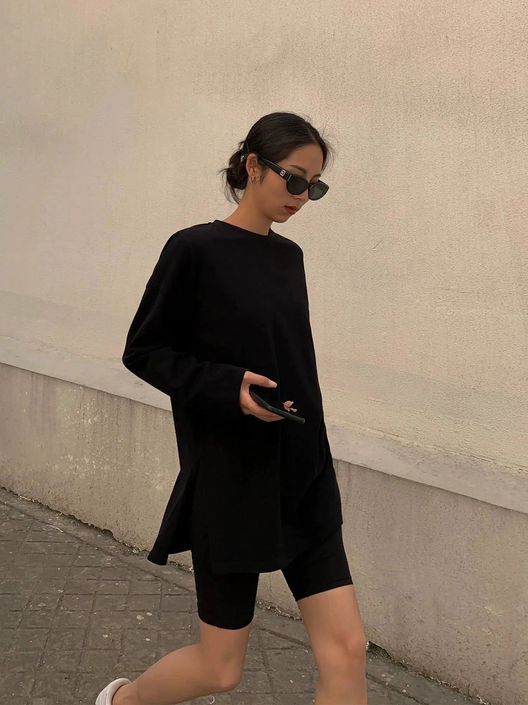 Oversized Side Slit T-shirt