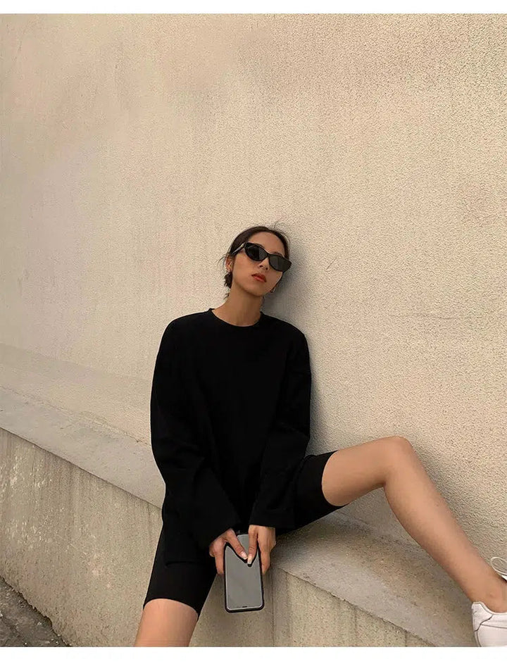 Oversized Side Slit T-shirt