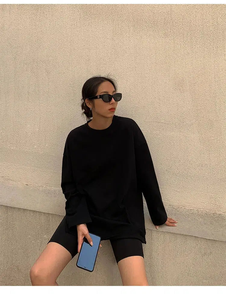 Oversized Side Slit T-shirt