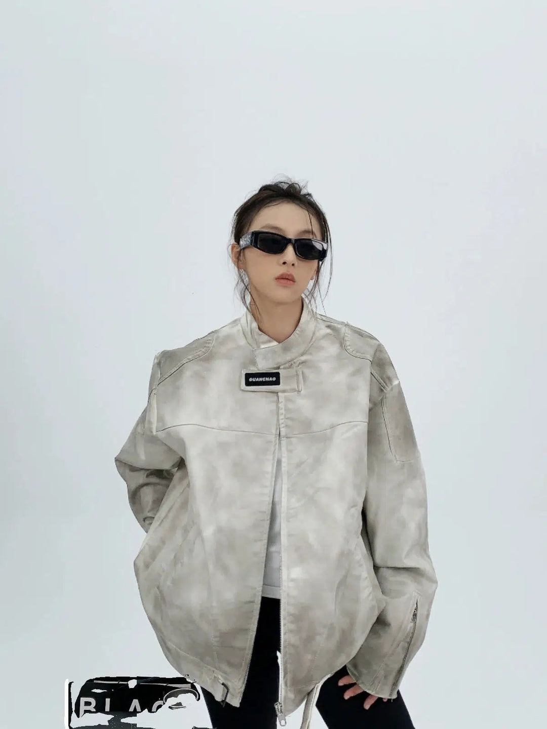 Oversized Faux Leather Coat