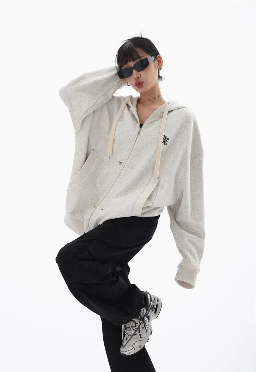 Oversized Zip-Up Hoodie