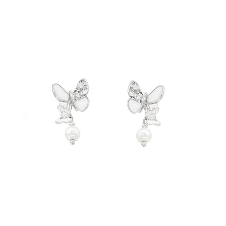 Pearl Butterfly Earrings