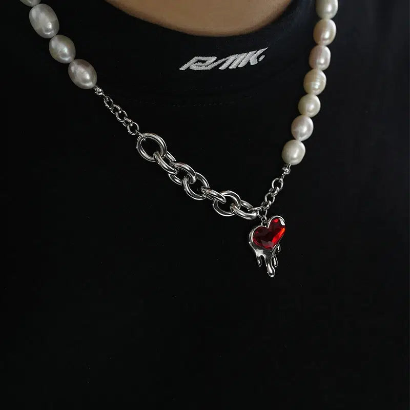 Pearl Heart Necklace