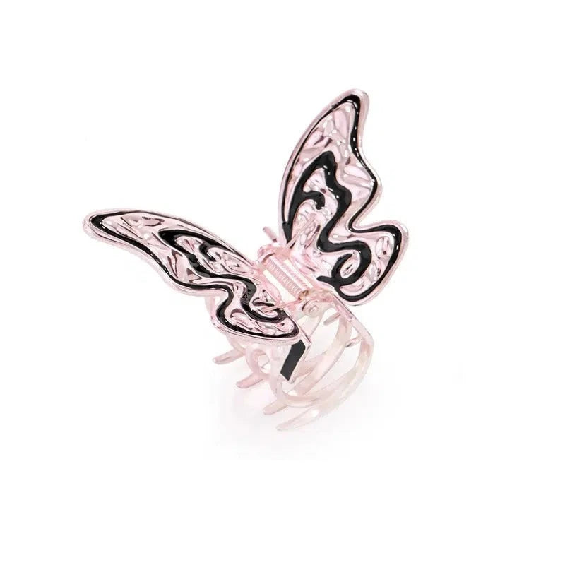 Pink Butterfly Hair Clip