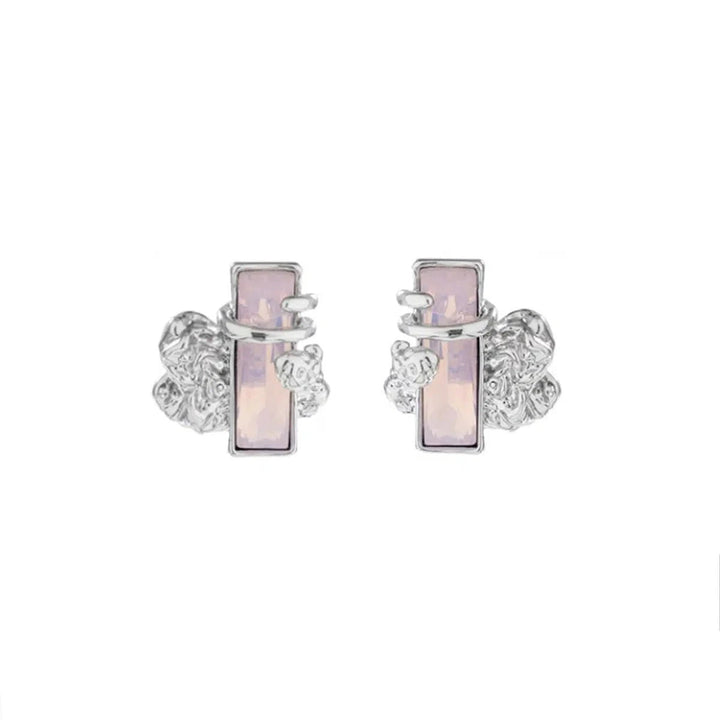 Pink Zircon Earrings