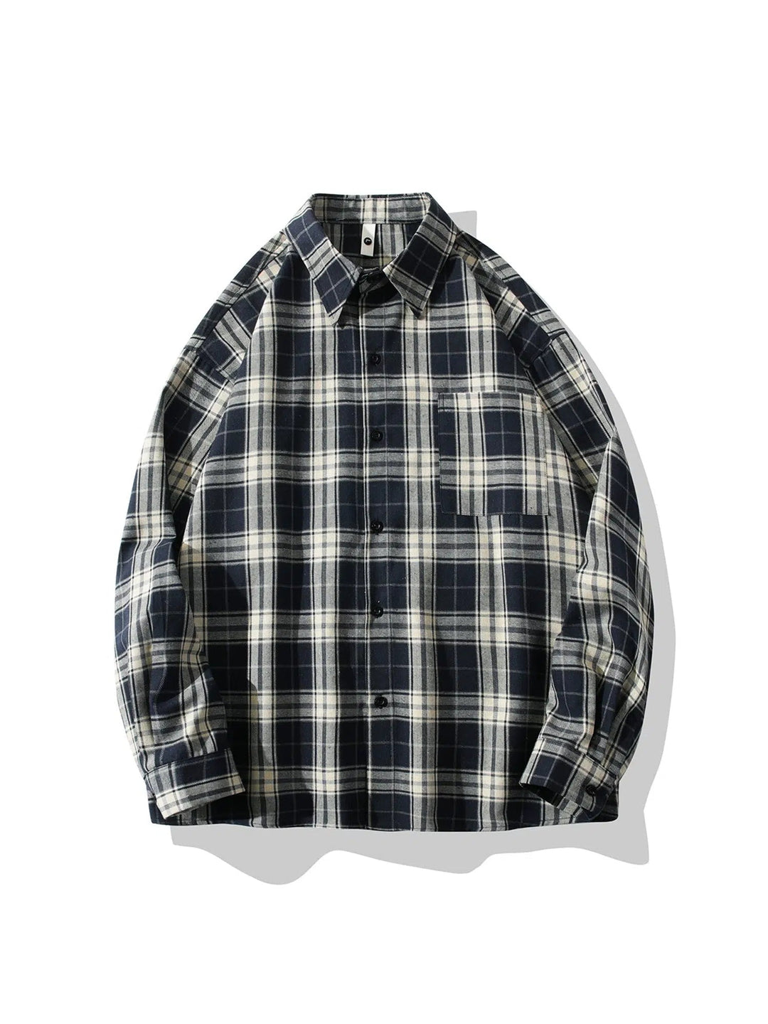 Plaid Casual Button-Up Shirt