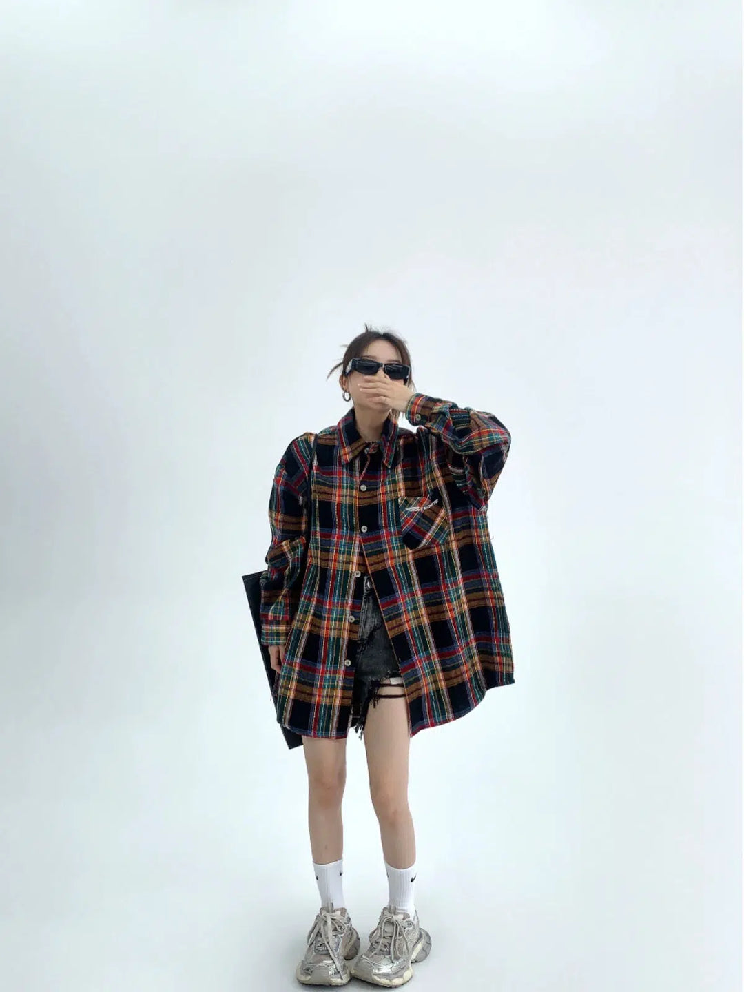 Plaid Oversized Flannel Shirt