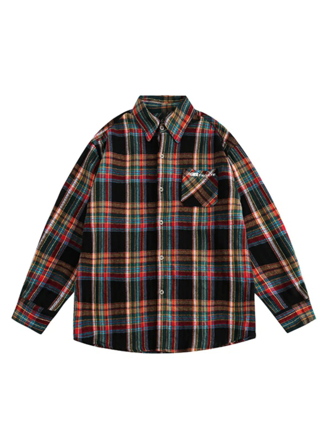 Plaid Oversized Flannel Shirt